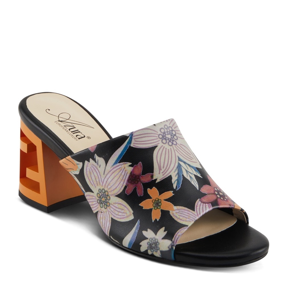 Azura by spring step sculptor heeled open toe sandals size 35